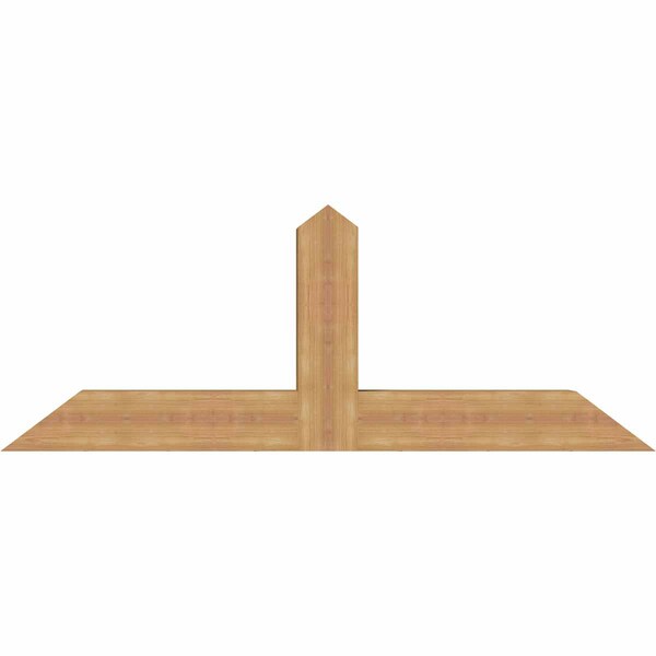 Ekena Millwork Portland Smooth Timber Gable Bracket, Western Red Cedar, 60"W x 22"H x 5 1/2"D x 5 1/2"F, 9/12 Pitch GBW060X22X0606POR00SWR - main